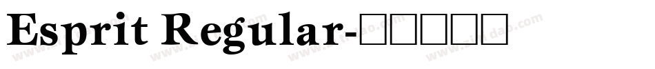 Esprit Regular字体转换